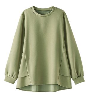 BELLUNA（ベルーナ）の「柔らか素材バックフレアープルオーバー（カットソー）」｜ミント