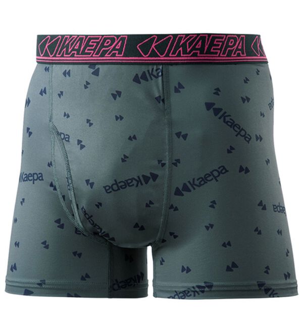 「染みないエチケットボクサー（メンズボクサーパンツ）」｜グレーロゴ