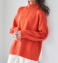 RANAN（ラナン）の「ボリューム袖センターシームハイネックニット（ニット・セーター）」