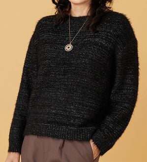 BELLUNA（ベルーナ）の「シャギープルオーバー（ニット・セーター）」｜黒
