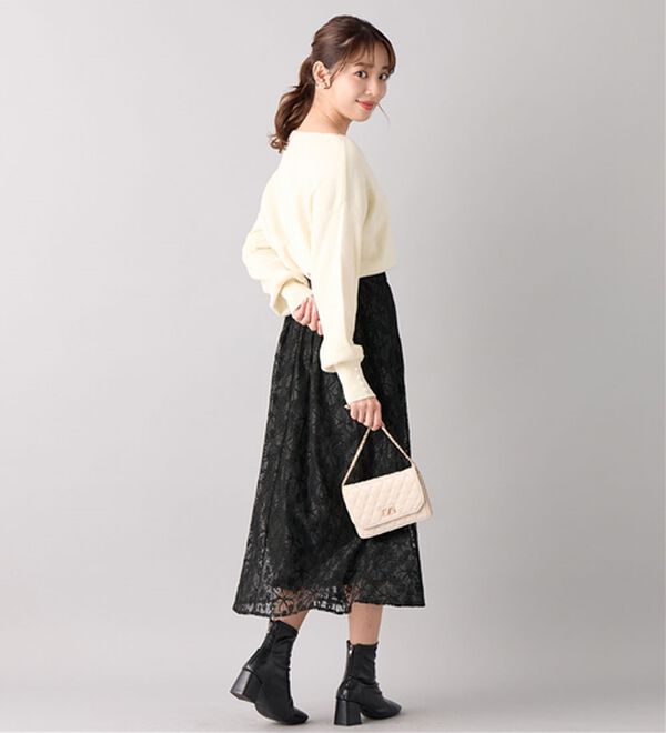 alotta（アロッタ）の「＜お客様企画＞ラメレースフレアースカート（ロングスカート）」｜詳細画像