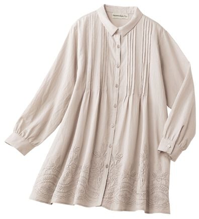 ルフラン（ルフラン）の「＜スタイルプリュ＞ピンタック入り刺しゅうチュニック（ブラウス）」