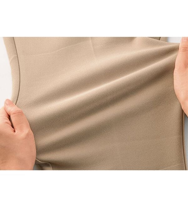 BELLUNA（ベルーナ）の「裏起毛ジョーゼット素材テーパードパンツ（テーパードパンツ）」｜詳細画像