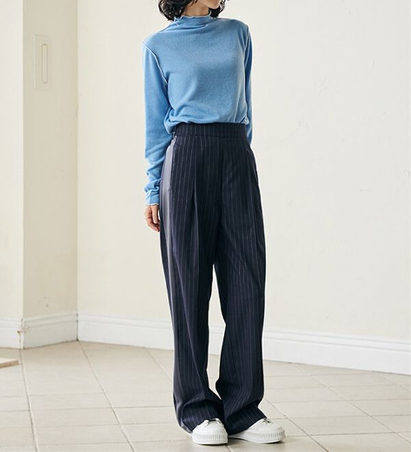 RANAN（ラナン）の「前後２ＷＡＹ！メロウ使いニットソーフリルプルオーバー（カットソー）」｜詳細画像