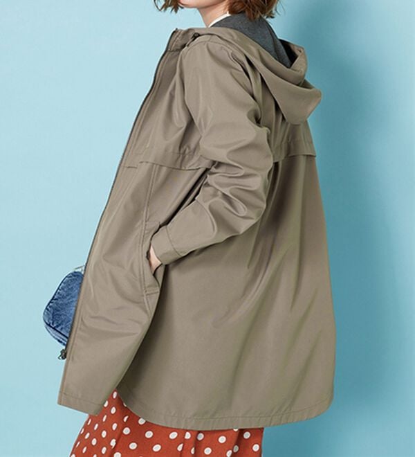 BELLUNA（ベルーナ）の「はっ水加工ボンディング素材ロング丈パーカー（ハーフコート）」｜詳細画像