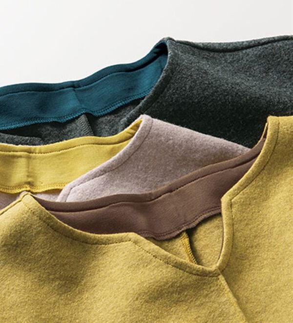 VINNO（ヴィノ）の「＜日本製＞ウール混キーネックプルオーバー（カットソー）」｜詳細画像