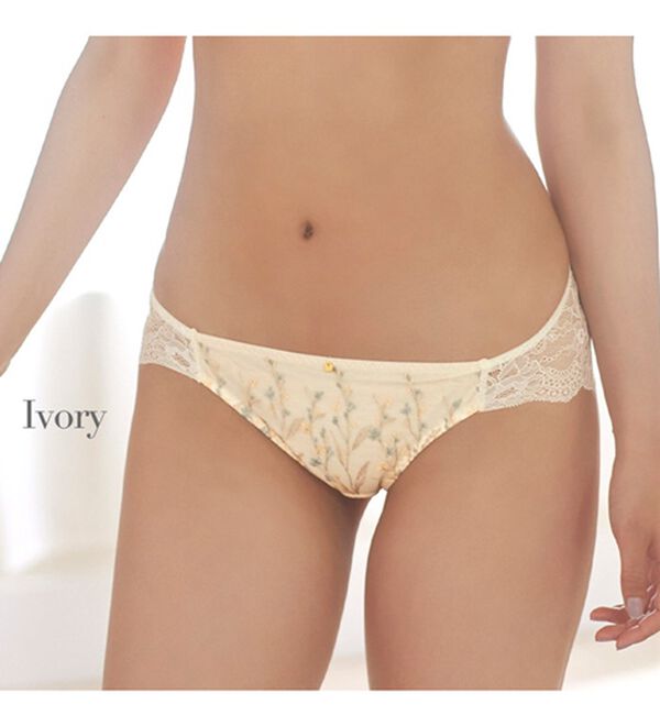 YU'NOW（ユナウ）の「ピーチＢＯＭブラのセットショーツ（ブラジャー）」｜アイボリー