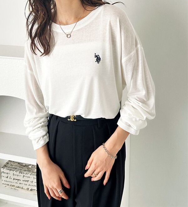 GeeRA（ジーラ）の「【Ｕ．Ｓ．ＰＯＬＯ　ＡＳＳＮ．】スラブシアーロンＴ（Tシャツ）」｜詳細画像