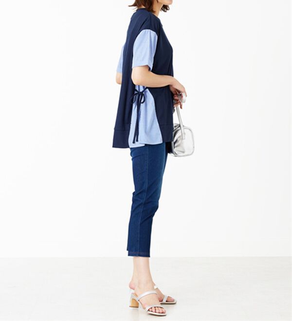 BELLUNA（ベルーナ）の「サイドリボン切替デザインプルオーバー（カットソー）」｜詳細画像