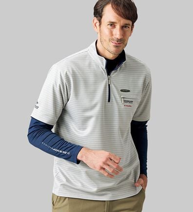 「＜ダンロップ・リファインド＞ハイネック＆ハーフジップ（メンズシャツ）」