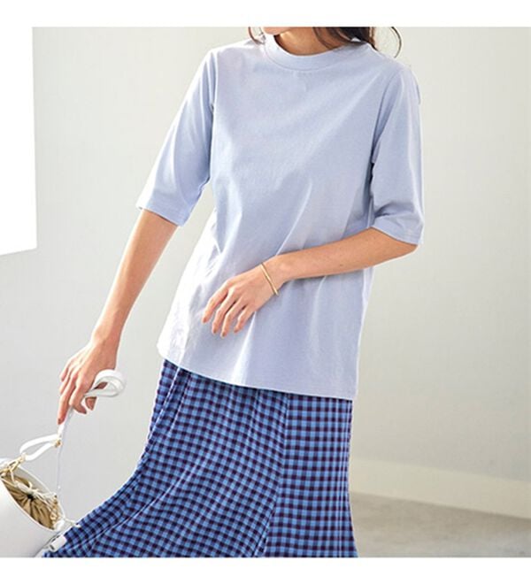 BELLUNA（ベルーナ）の「綿１００％抗菌防臭汗ジミ対策プルオーバー（カットソー）」｜詳細画像