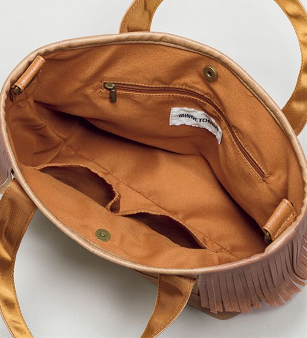 BELLUNA（ベルーナ）の「＜ミネトンカ＞フリンジ２ＷＡＹ手提げ（ハンドバッグ）」｜詳細画像