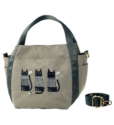 BELLUNA（ベルーナ）の「３匹の猫２ＷＡＹショルダーバッグ（ハンドバッグ）」