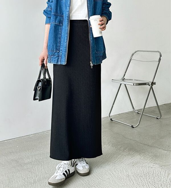 GeeRA（ジーラ）の「セルフカット美脚魅せタイトスカート（ロングスカート）」｜詳細画像