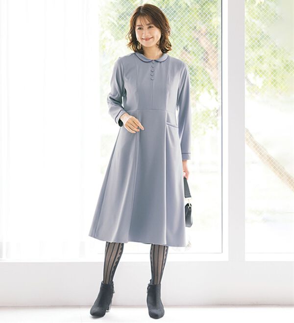 ルフラン（ルフラン）の「洗える！フロント釦ワンピース（その他ワンピース）」｜詳細画像