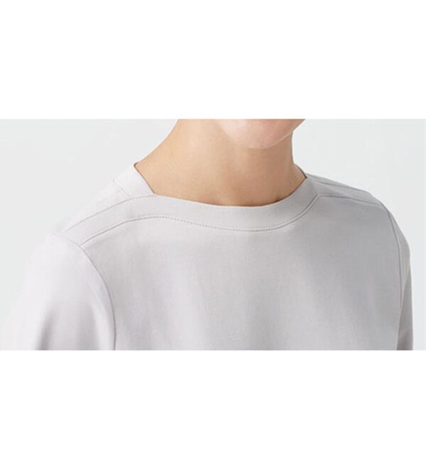 BELLUNA（ベルーナ）の「艶やか綿１００％シンプルプルオーバー（カットソー）」｜詳細画像