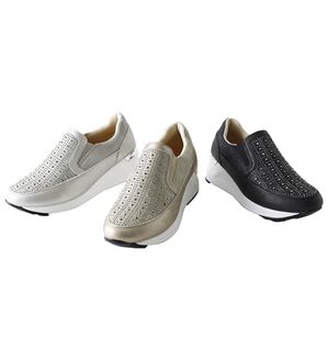 BELLUNA（ベルーナ）の「４Ｅ厚底ビジュースリッポン（スリッポン）」｜詳細画像