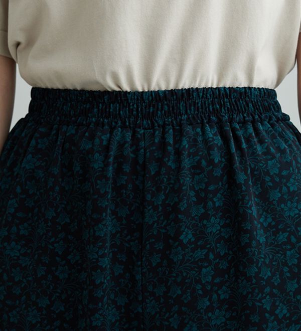 BELLUNA（ベルーナ）の「ヒンヤリ冷感！プリントワイドパンツ（ワイドパンツ・ガウチョ）」｜詳細画像