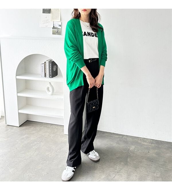 GeeRA（ジーラ）の「【冷房対策に】ひんやりUV対策！ドルマンカーディガン（ニットカーディガン）」｜詳細画像