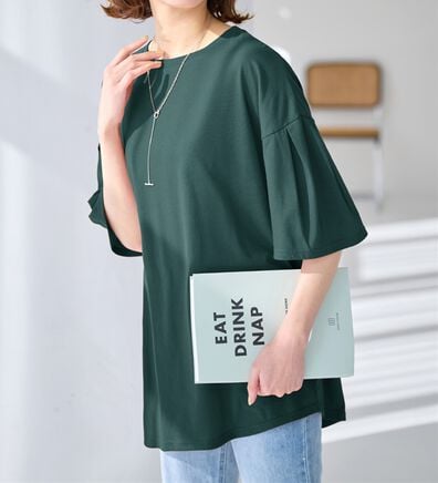 Viola e Viola（ヴィオラ エ ヴィオラ）の「袖タックチュニックTシャツ（チュニック）」