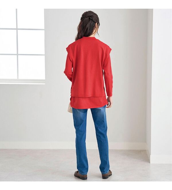 BELLUNA（ベルーナ）の「ベスト付ニットチュニックアンサンブル（アンサンブル）」｜詳細画像