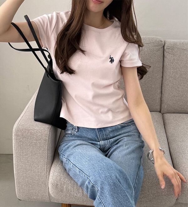 GeeRA（ジーラ）の「【ＵＳ．ＰＯＬＯ．ＡＳＳＮ】汗染み防止ミニＴシャツ（Tシャツ）」｜詳細画像