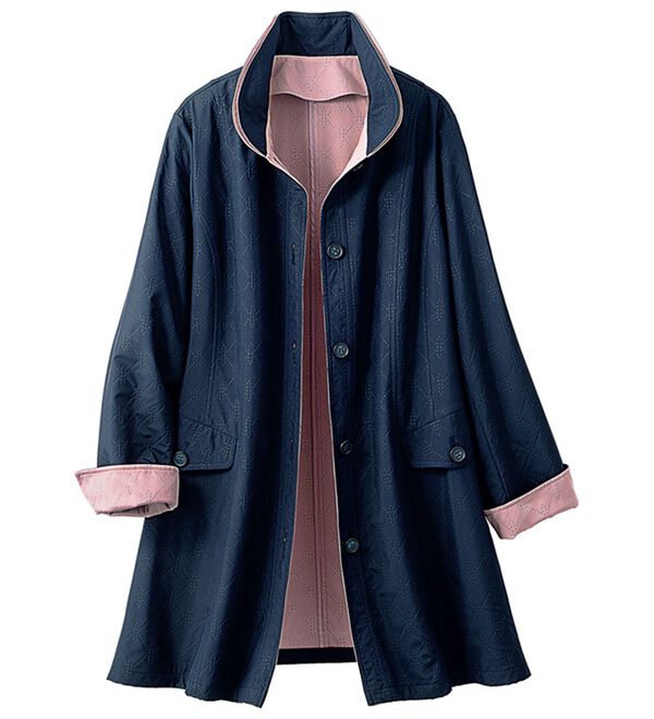 ルフラン（ルフラン）の「配色ピンソニック素材コート＜グラテル＞（ハーフコート）」｜詳細画像