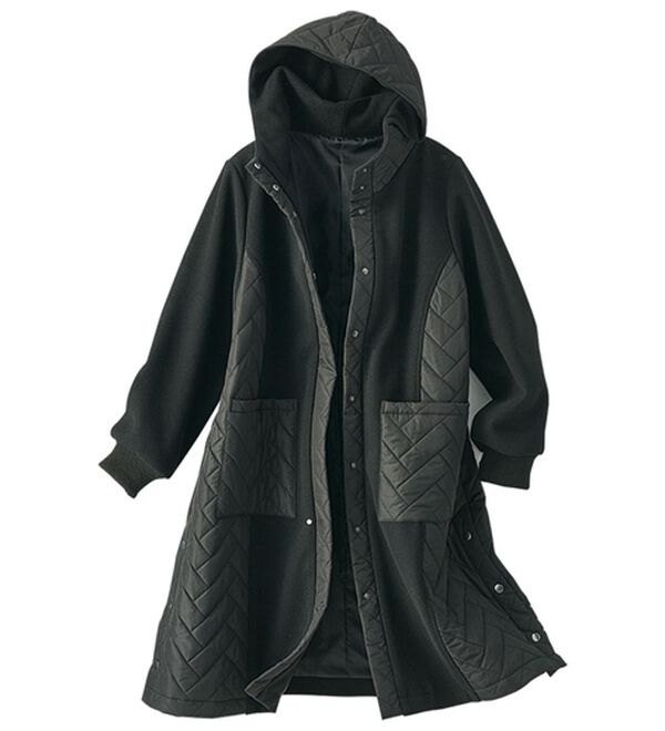 冬のおしゃれを楽しむキルトロングコート - ベルーナ【公式】