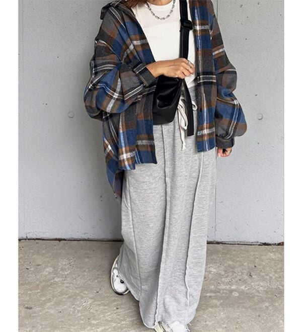 GeeRA（ジーラ）の「すっきり見え！フロントラインスウェットナロースカート（ロングスカート）」｜詳細画像