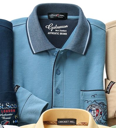 「選べるブランド長袖ポロシャツ（メンズポロシャツ）」