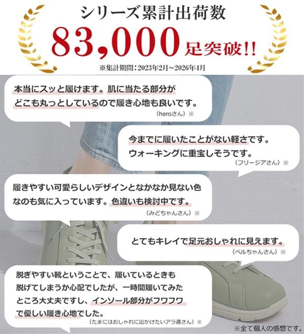 ルフラン（ルフラン）の「スッと履けるウォーキングシューズ＜ラシーナコンフォート＞（スニーカー）」｜詳細画像