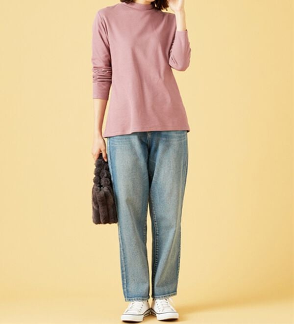 BELLUNA（ベルーナ）の「肌に優しい吸湿発熱ふんわりプルオーバー（カットソー）」｜詳細画像