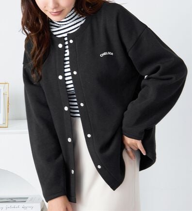 alotta（アロッタ）の「あったか裏起毛ドットボタンカーデ（その他カーディガン）」