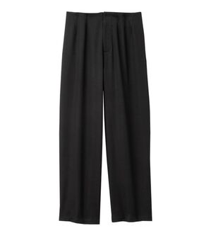 alotta（アロッタ）の「バックレースアップストレートパンツ（フルレングスパンツ）」｜ブラック
