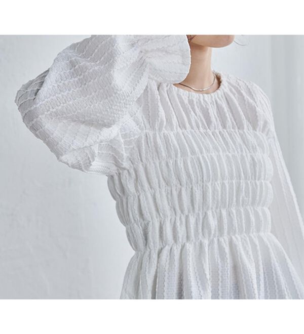 RANAN（ラナン）の「シャーリングカットブラウス（カットソー）」｜詳細画像