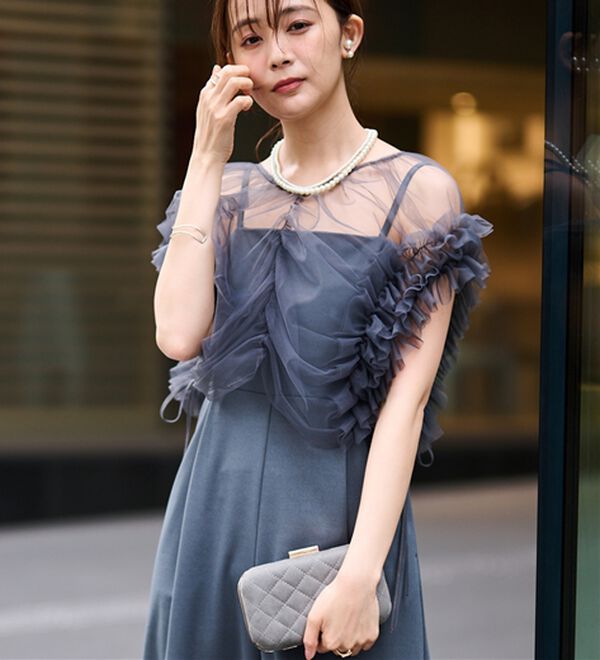 RANAN（ラナン）の「マルチWAYフリルチュールボレロセットパンツドレス（その他ワンピース）」｜詳細画像