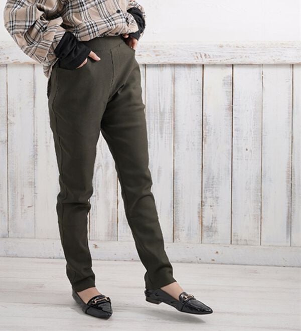 A HAPPY MARILYN（アハッピーマリリン）の「【Ｍ～８Ｌ】楽ちん暖かスキニーパンツ（スリム・スキニーパンツ）」｜詳細画像