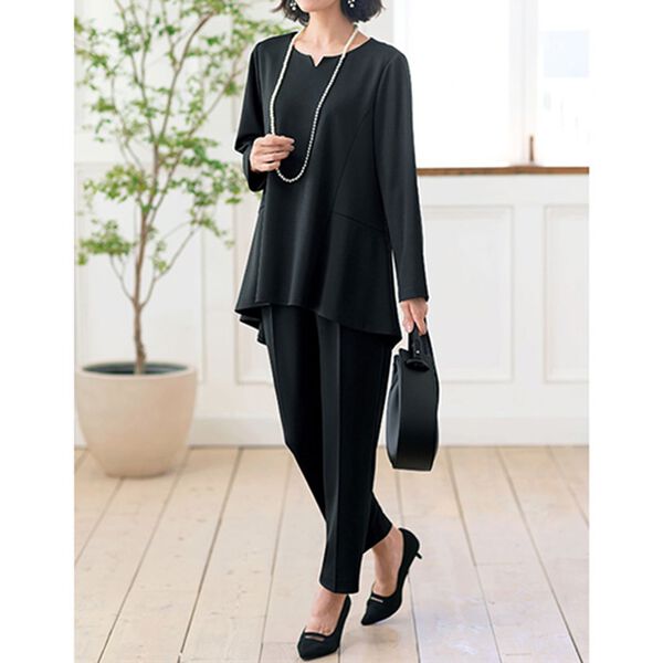 BELLUNA（ベルーナ）の「快適ストレッチ！バックデザインチュニックセットアップ（その他スーツ）」｜詳細画像