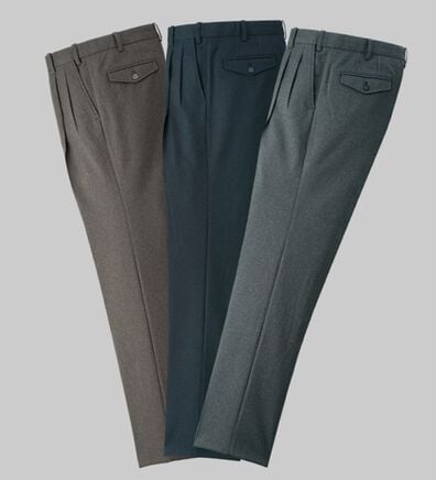 「裾上げ済裏起毛すっきりシルエットスラックス（メンズスラックス）」