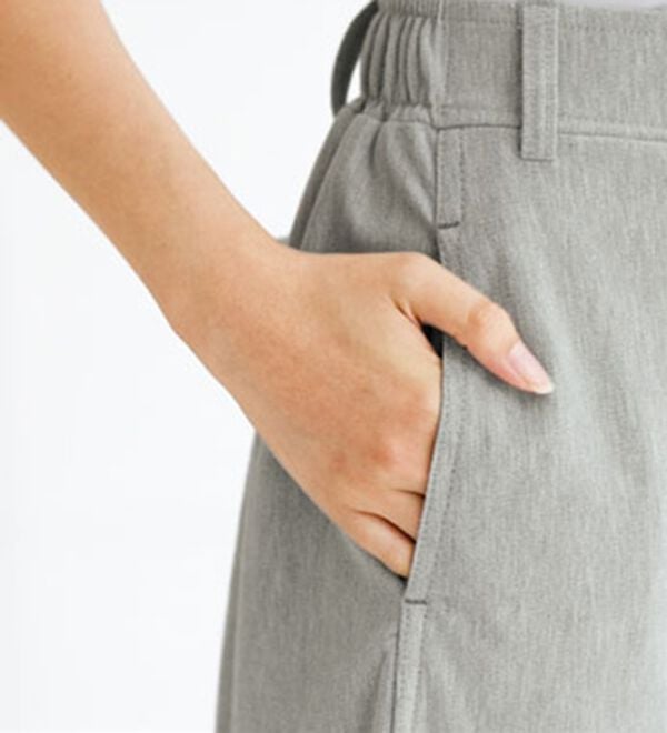 BELLUNA（ベルーナ）の「＜＆ｃｏｃｏｃｈｉ＞ウーリッシュジャージーバレルパンツ（ワイドパンツ・ガウチョ）」｜詳細画像