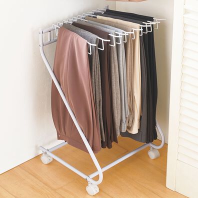 「スラックスハンガー　１０本掛け（ハンガーラック）」