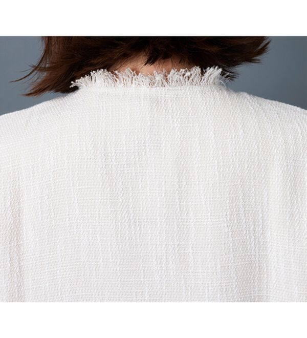 BELLUNA（ベルーナ）の「ツイード調パールボタンデザインベスト（ベスト）」｜詳細画像