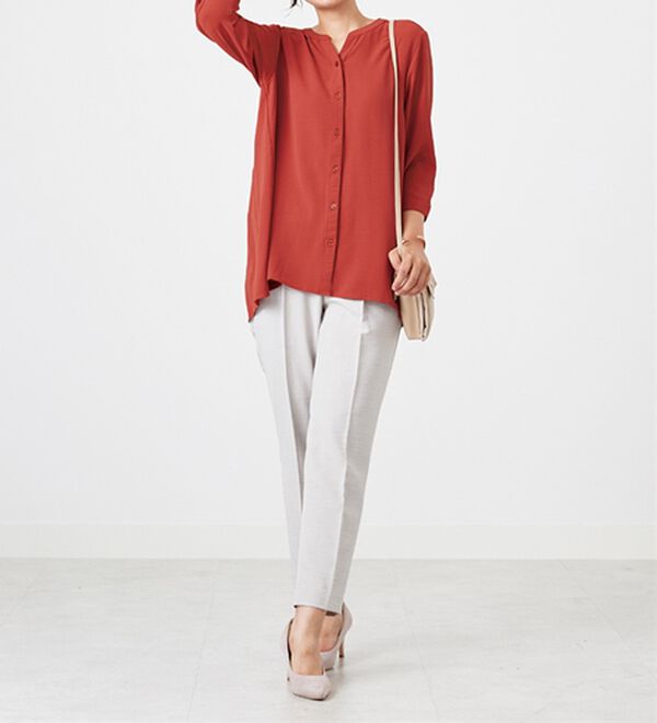 BELLUNA（ベルーナ）の「【新色追加】機能付！バックプリーツチュニック（チュニック）」｜詳細画像