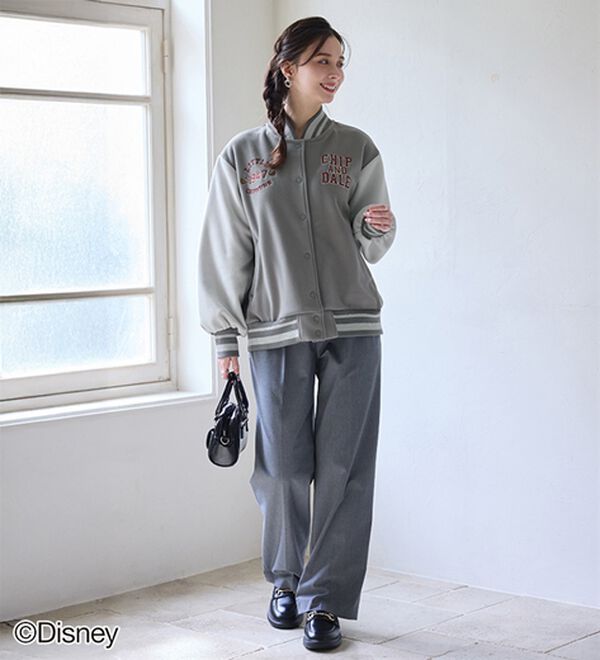 BELLUNA（ベルーナ）の「＜Ｄｉｓｎｅｙ＞【チップ＆デール】フリースボンディングスタジャン（ハーフコート）」｜詳細画像