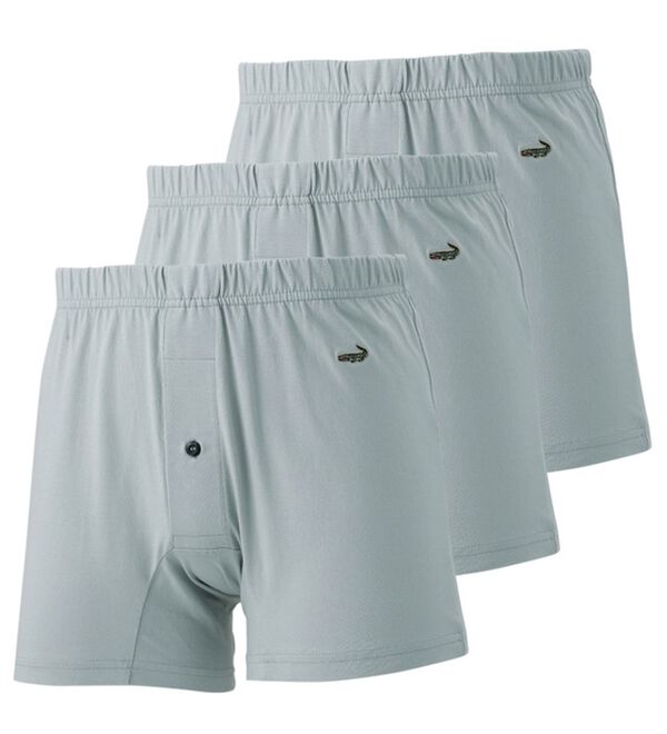 「【３枚組】＜クロコダイル＞綿１００％ニットトランクス（メンズトランクス）」｜詳細画像