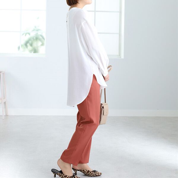 BELLUNA（ベルーナ）の「リブ切替デザインチュニック（チュニック）」｜詳細画像