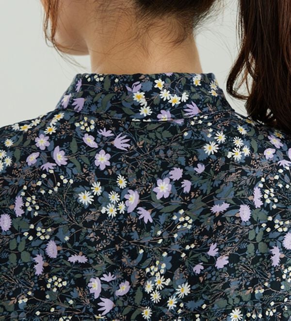 「【接触冷感】レーヨン素材ブザム切替ワンピース（その他ワンピース）」｜詳細画像