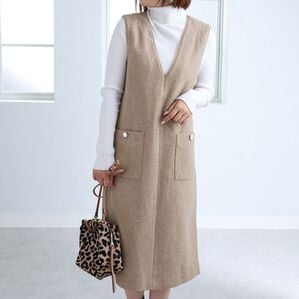 BELLUNA（ベルーナ）の「ライトメルトンジャンパースカート（ジャンパースカート）」｜詳細画像