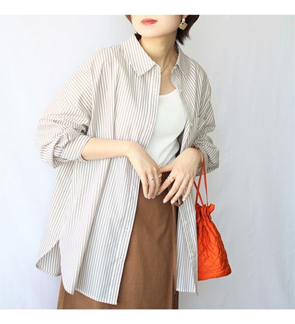 GeeRA（ジーラ）の「アソート柄オーバーサイズシャツ（シャツ）」｜詳細画像