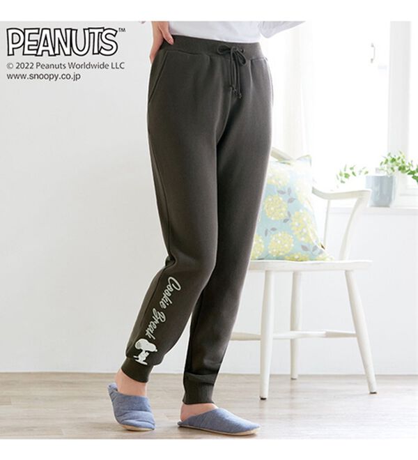 LAVIENNE（ラヴィエンヌ）の「スヌーピー裏起毛ボトムス（その他パンツ）」｜詳細画像